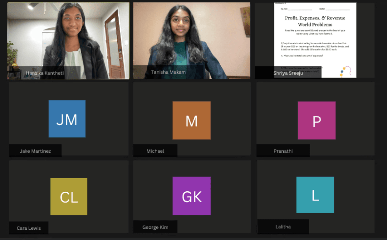 Virtual webinar session